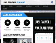 Tablet Screenshot of livestream.fi